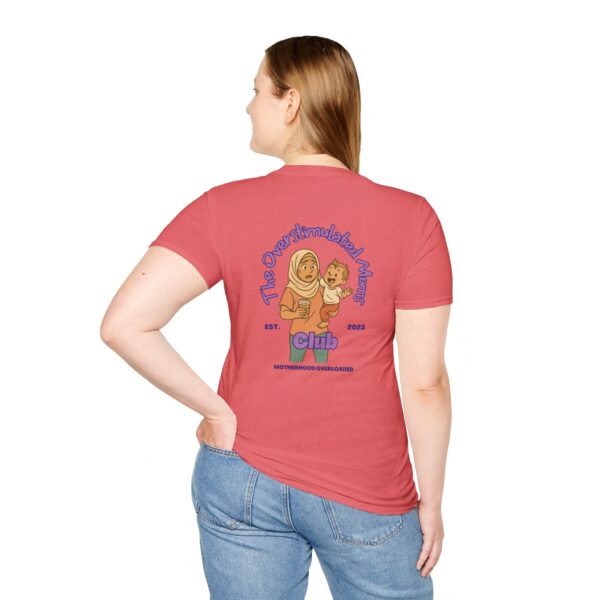 The Overstimulated Mom Club Unisex T-Shirt - Purple - Image 3